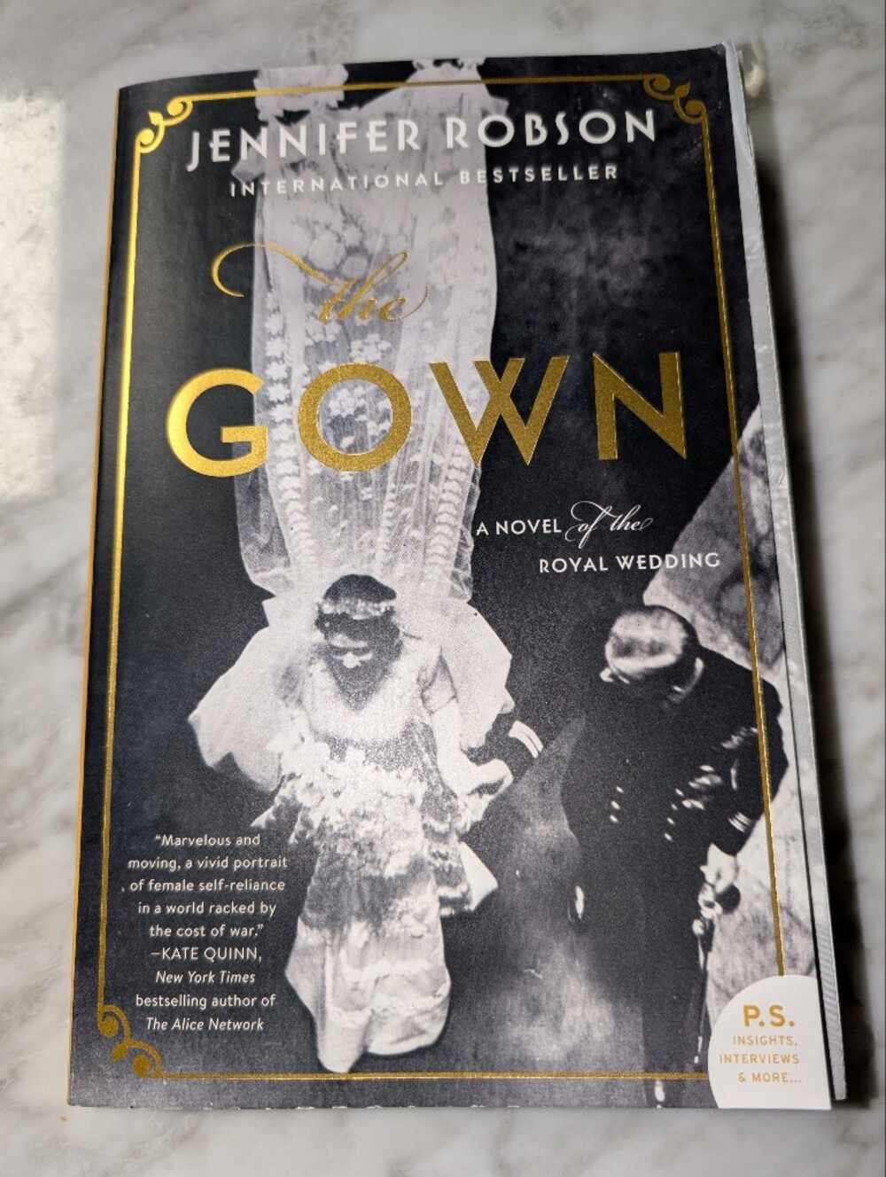 👑 "The Gown" by Jennifer Robson Historical Fiction Paperback Royal Wedding Book